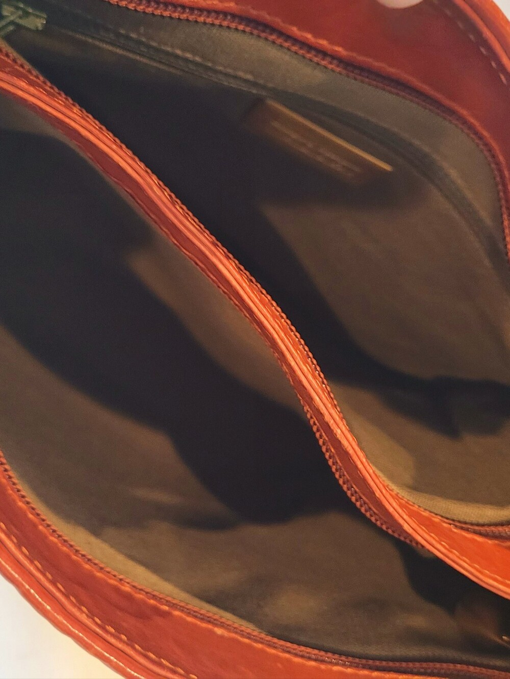 SOLD!!!!De Vecchi Woven Straw Tote with Learher Trim - Picture 9 of 10